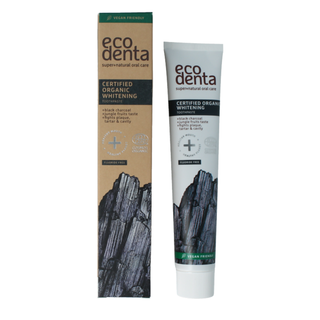 Whitening charcoal toothpaste organic 75 Millilitres