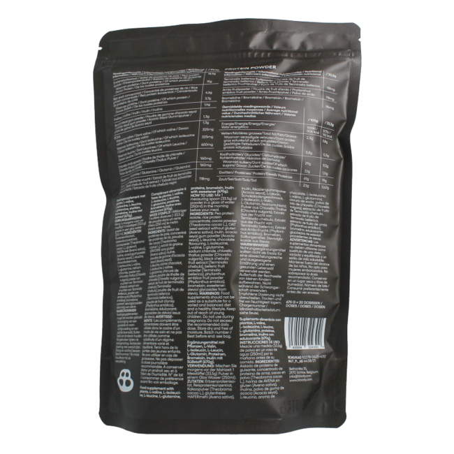 Gut friendly protein poeder chocolate 640 Gram