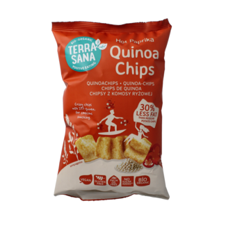 TerraSana Quinoa-Chips Scharfer Paprika Bio 75 Gramm