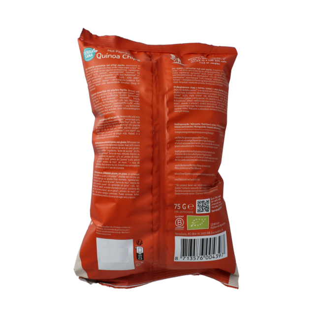 Chips de quinoa paprika épicé bio 75 grammes