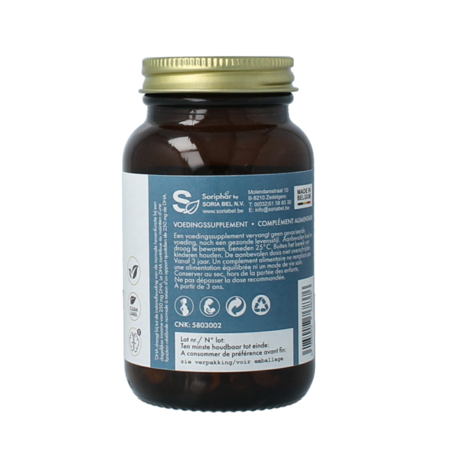 Omega 3 DHA + ALA vegano 60 cápsulas blandas