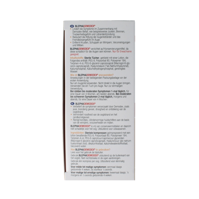 Salviette detergenti Blephademodex 30 Pezzi