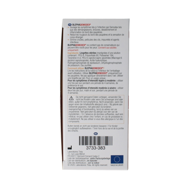 Salviette detergenti Blephademodex 30 Pezzi