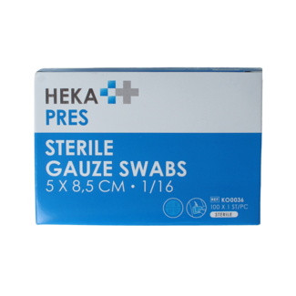 Hekapres Compresse de gaze hydrophile 5x8,5 cm 100 pièces