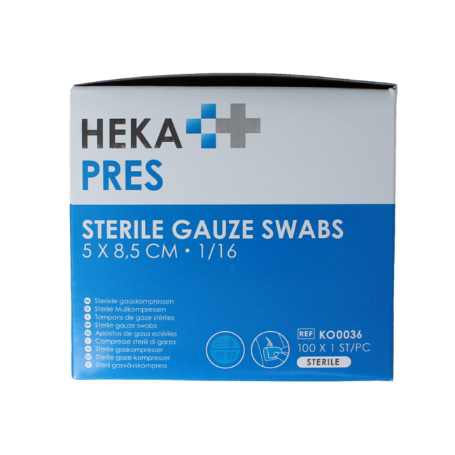 Hydrophile Mullkompresse 5x8,5 cm 100 Stück