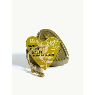 Aleppo Soap Co Savon d'Alep fleur de laurier with rope 150 Grams