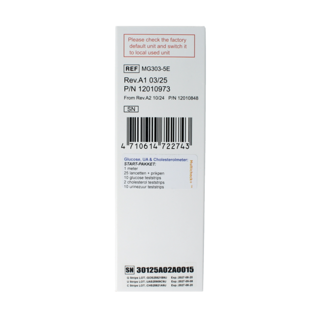 Multicheck 3uz meter 1 Stuks