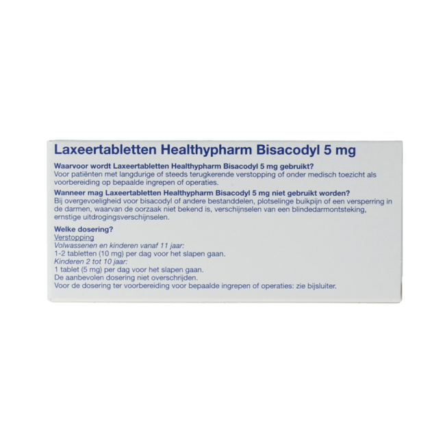 Comprimés laxatifs bisacodyl 5 mg 30 comprimés