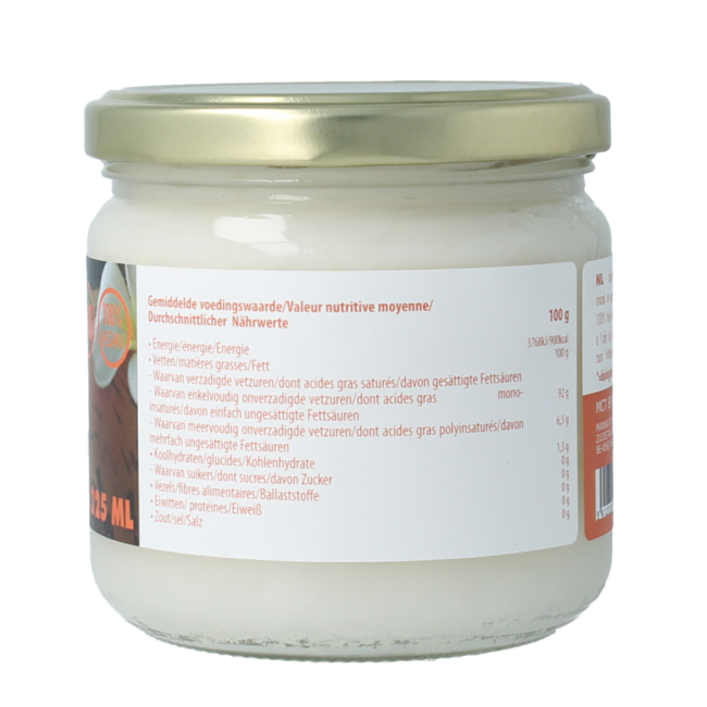 Coconut oil odourless organic 325 Millilitres