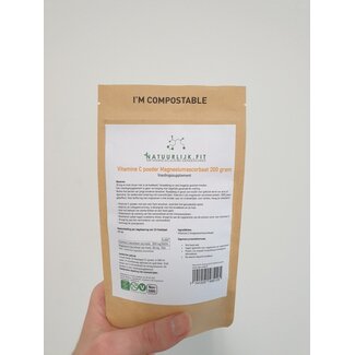 Natuurlijk.fit Witamina C w proszku askorbinian magnezu 200 gram