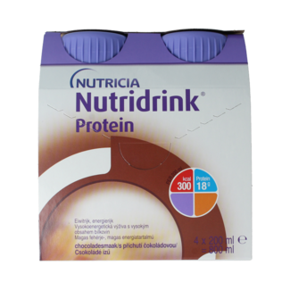 Nutridrink Protein czekolada 200ml 4 sztuki