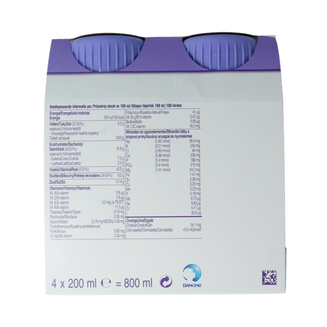 Proteine cioccolato 200ml 4 Pezzi