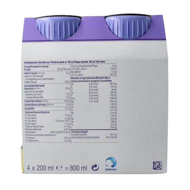 Proteine vaniglia 200ml 4 Pezzi