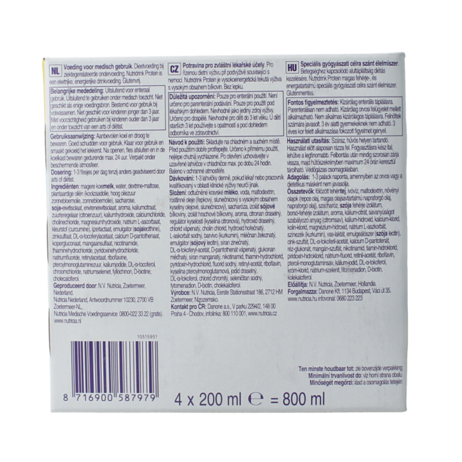 Protein vainilla 200ml 4 Unidades