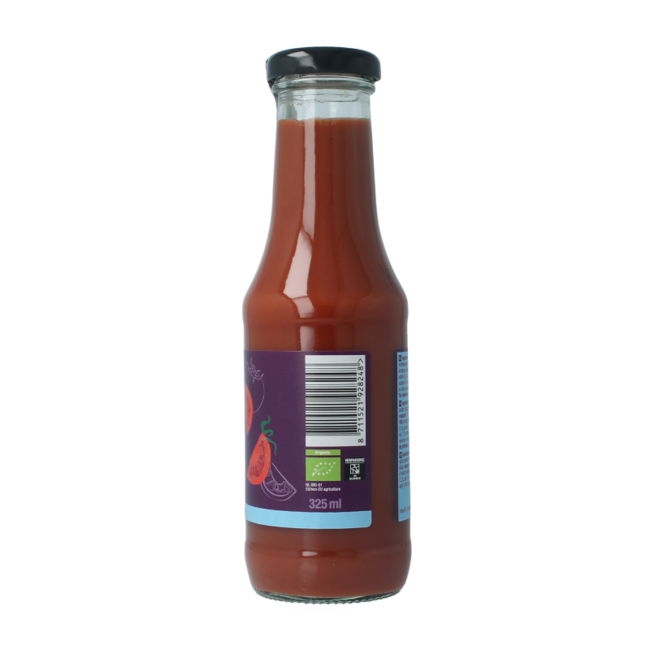Ketchup pomidorowy bez soli bio 325 mililitrów