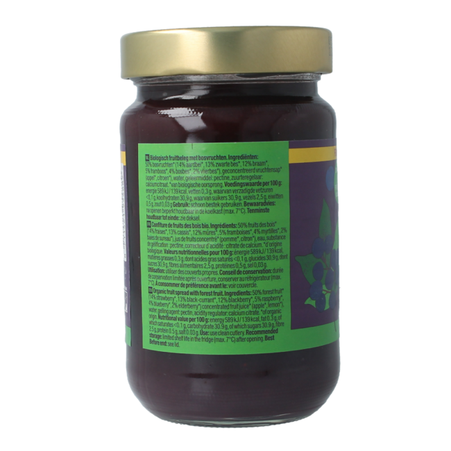 Organic forest fruit fruit spread 375 Gram
