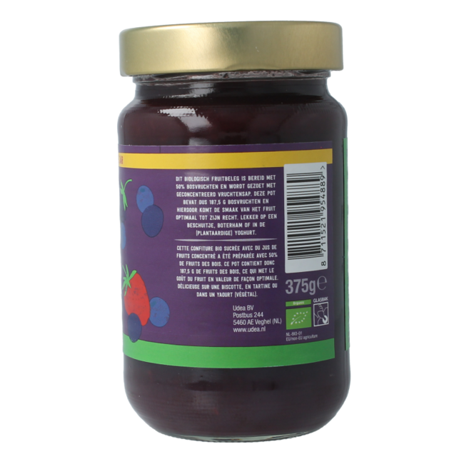 Confitura de frutos del bosque bio 375 gramos