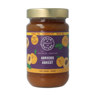 Your Organic Nature Fruit spread apricots organic 375 Gram