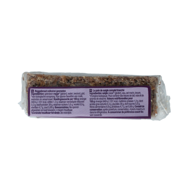 Pane di segale integrale bio 250 grammi