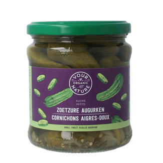 Your Organic Nature Gherkins sweet and sour 330 Gram