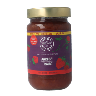 Your Organic Nature Confiture de fruits fraise bio 375 grammes