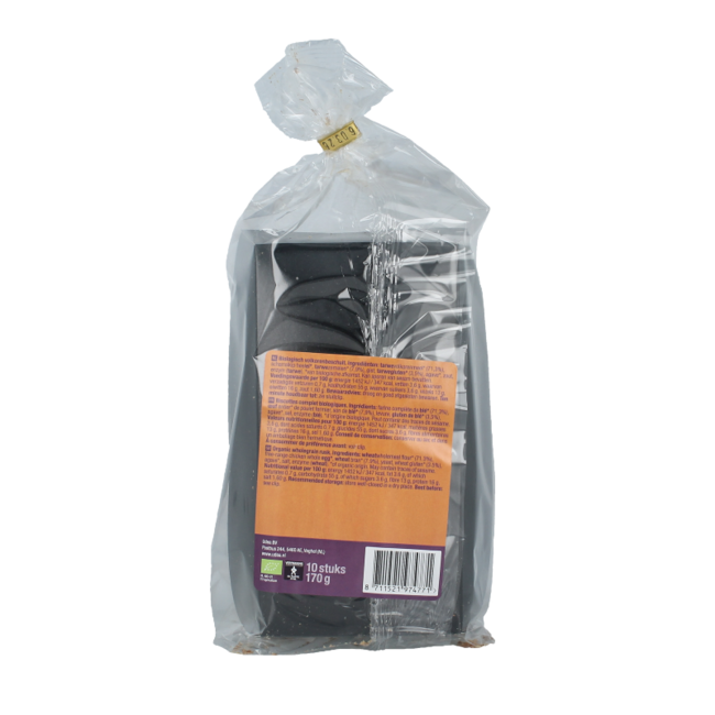 Organic wholemeal rusks 10 Pieces