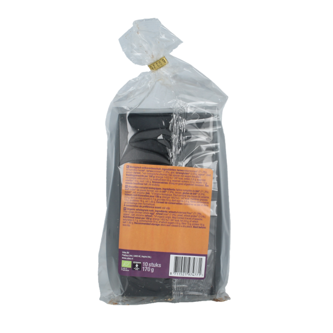 Organic wholewheat rusk 10 pieces