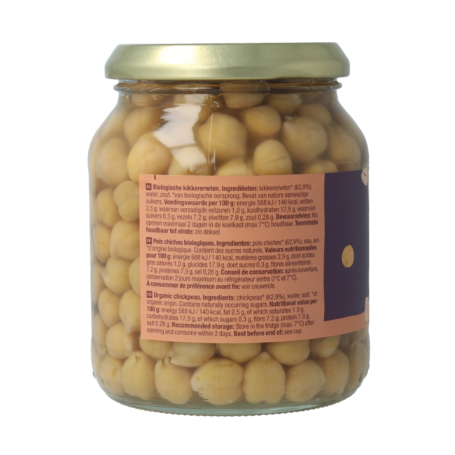 Organic fine chickpeas 350 Grams