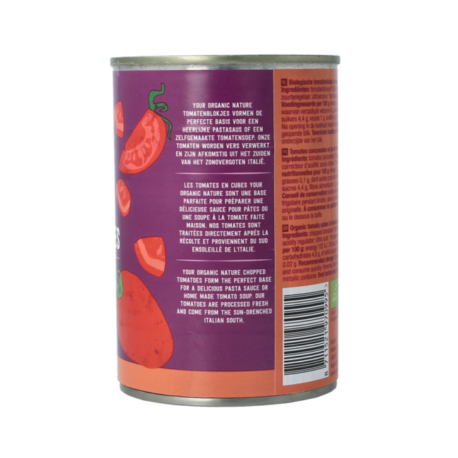 Dados de tomate bio 400 Gramos