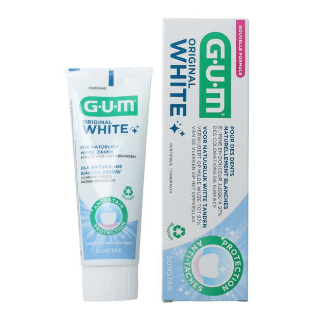 Toothpaste white original 75 Millilitre
