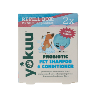 Yokuu Champú y acondicionador Probio para mascotas recambio 2 unidades