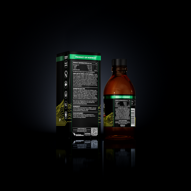 Omega 3 dla rodzin cytrynowy 200 mililitrów