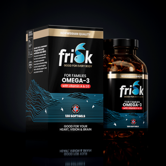 Frisk Omega 3 per la famiglia 120 Softgel