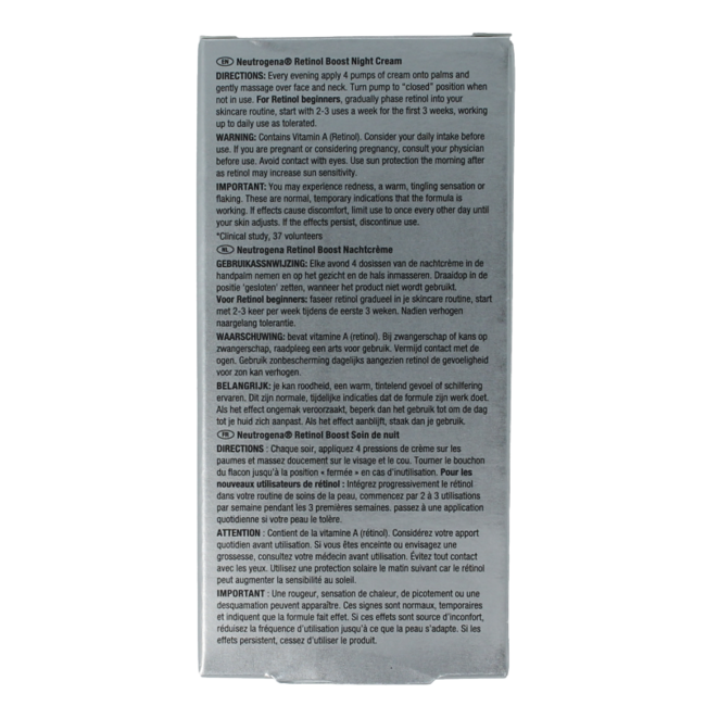 Retinol night cream boost 50 Millilitre