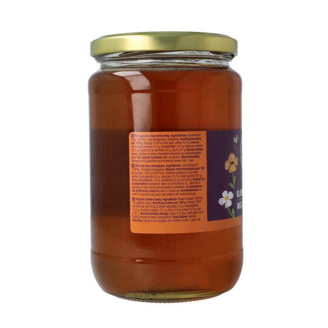 Miel de fleurs liquide bio 900 Grammes