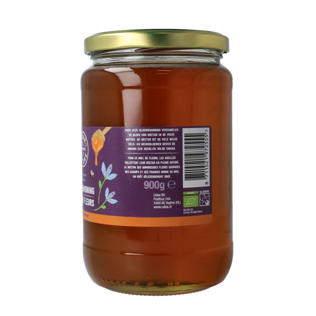 Miel de fleurs liquide bio 900 Grammes