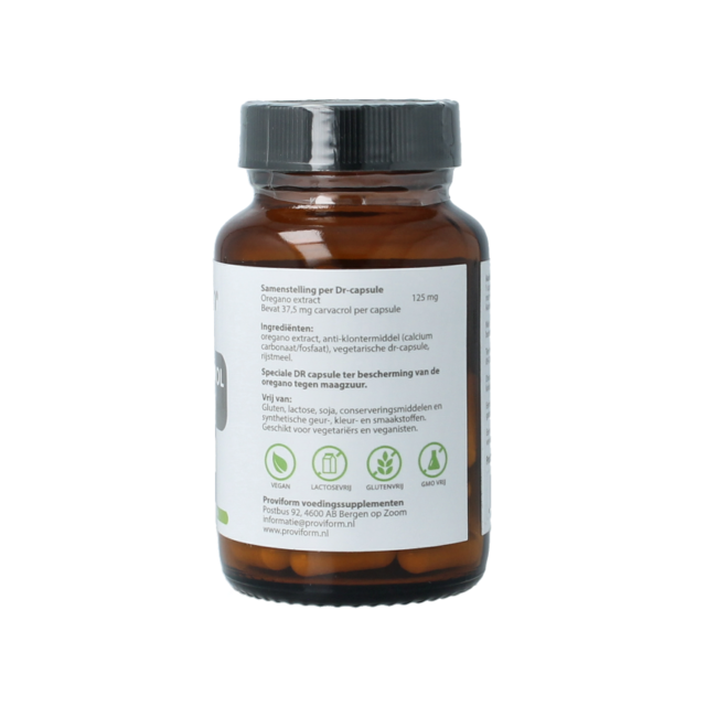 Oregano carvacrol extract 60 Vegetarian capsules