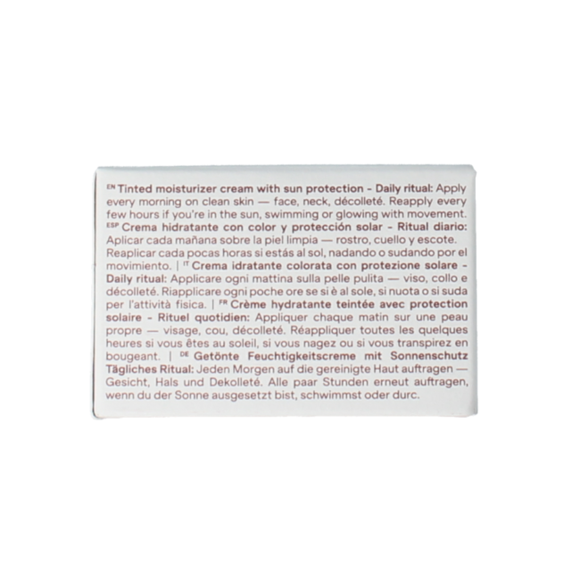 Crema facial con color nude SPF50 35 gramos