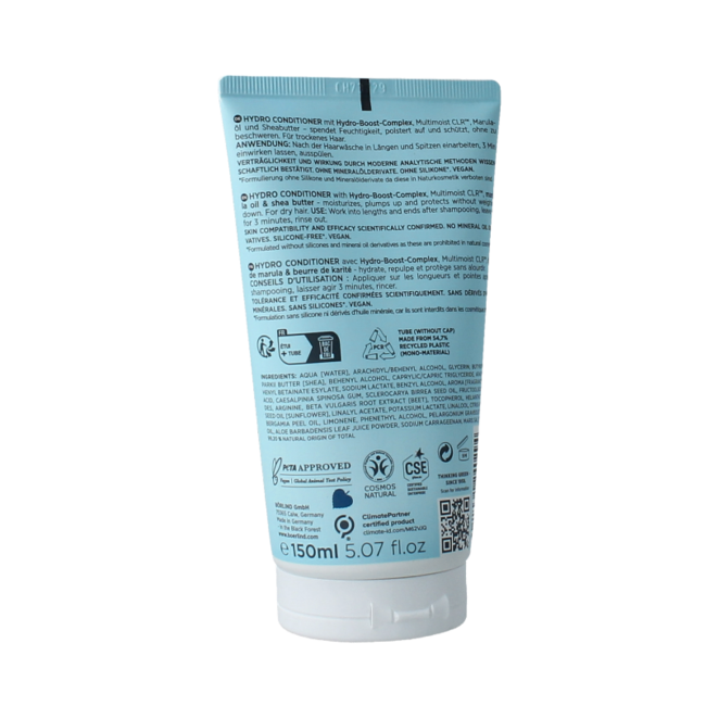 Hair care conditioner hydro 150 Millilitres