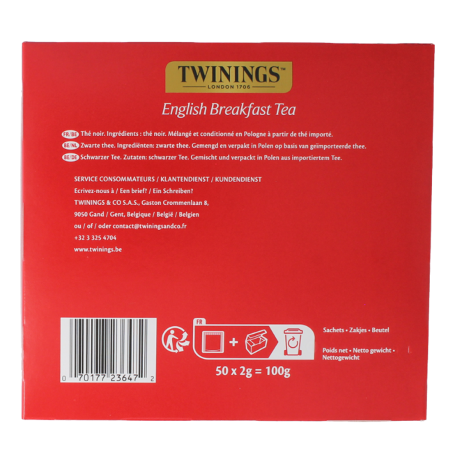 English Breakfast Kuvert 50 Stück