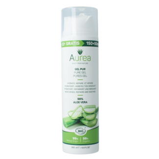 Aurea Aloe vera skin gel 150+50 organic 200 Millilitres