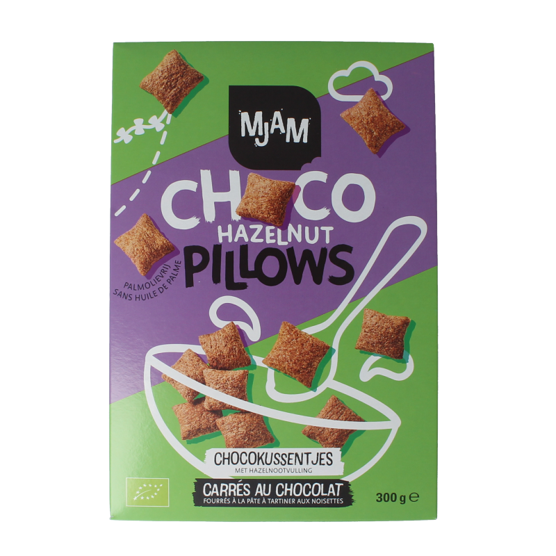 Mjam Choco pillows hazelnut bio 300 Gram