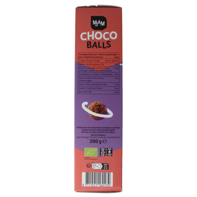 Choco balls bio 200,00 grammes