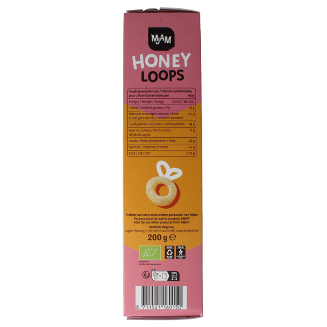 Organic honey loops 200 Gram