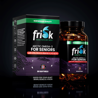 Frisk Omega 3 für Senioren 80 Softgels