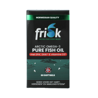 Frisk Omega 3 huile de poisson pure 60 gélules