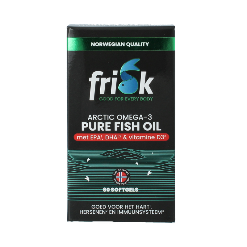 Frisk Omega 3 pure fish oil 60 Softgels