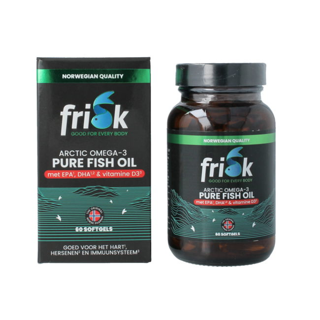 Omega 3 huile de poisson pure 60 gélules