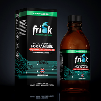 Frisk Omega 3 per la famiglia puro e naturale 200 Millilitri