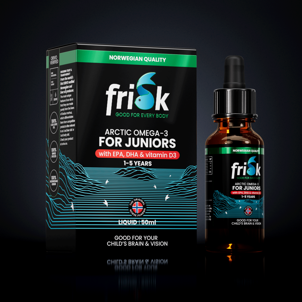 Frisk Omega 3 for juniors lemon 50 Milliliter